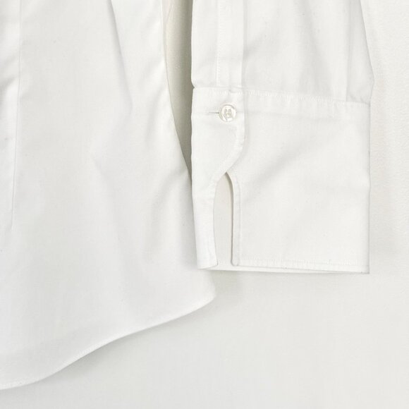 Brooks Brothers Womens Sz 8 Wrinkle-Free White Button-Down Blouse Shirt EUC - Picture 6 of 7
